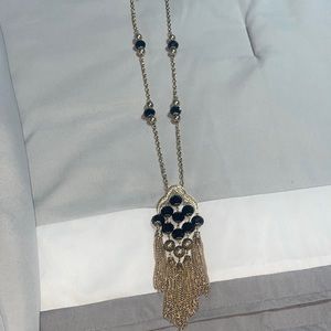 Black and silver beaded necklace